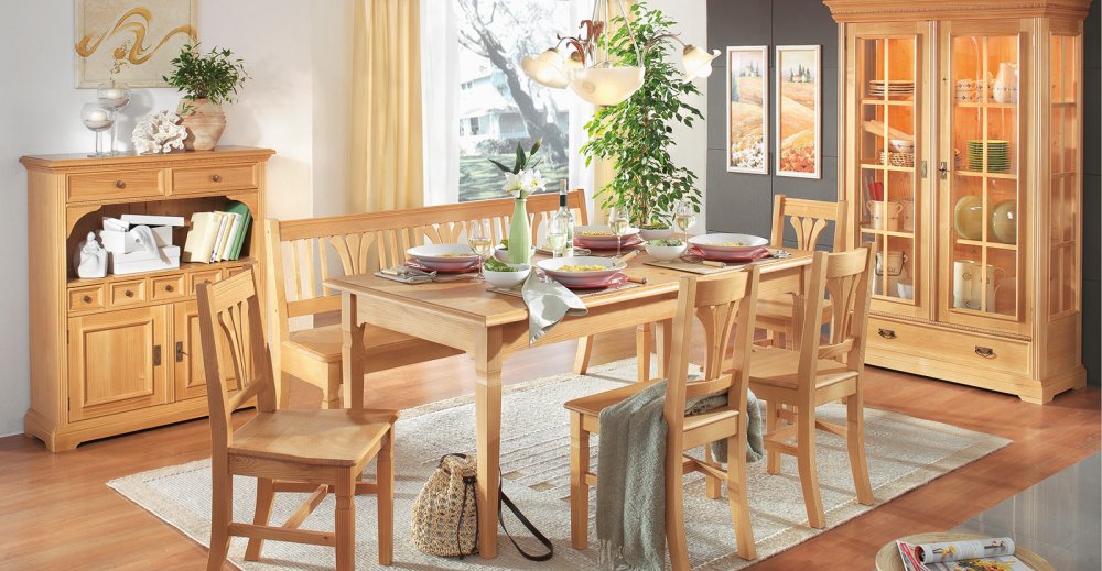 Elegantní varianta rustikálního nábytku Amélie - materiál - Dub