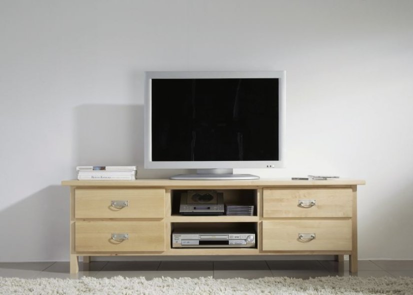 TV skříňka 4 zásuvky, 2 niky