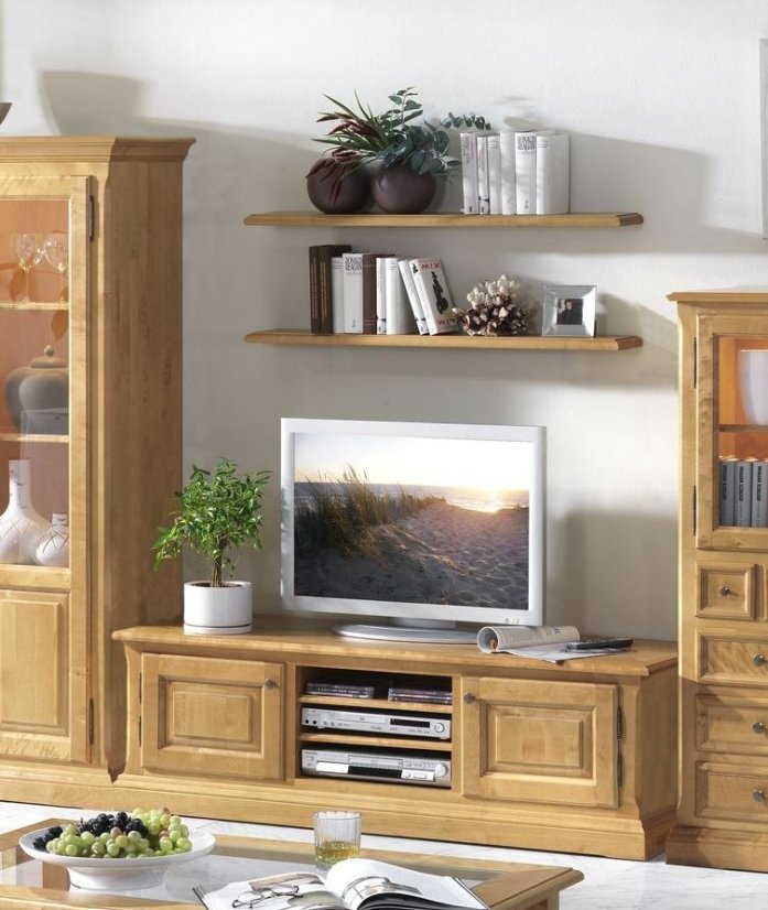 TV skříňka 2 dvířka, 3 niky